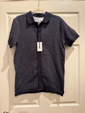 Sperry Men's Short Sleeve Knit Polo - Navy